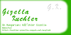 gizella kuchler business card